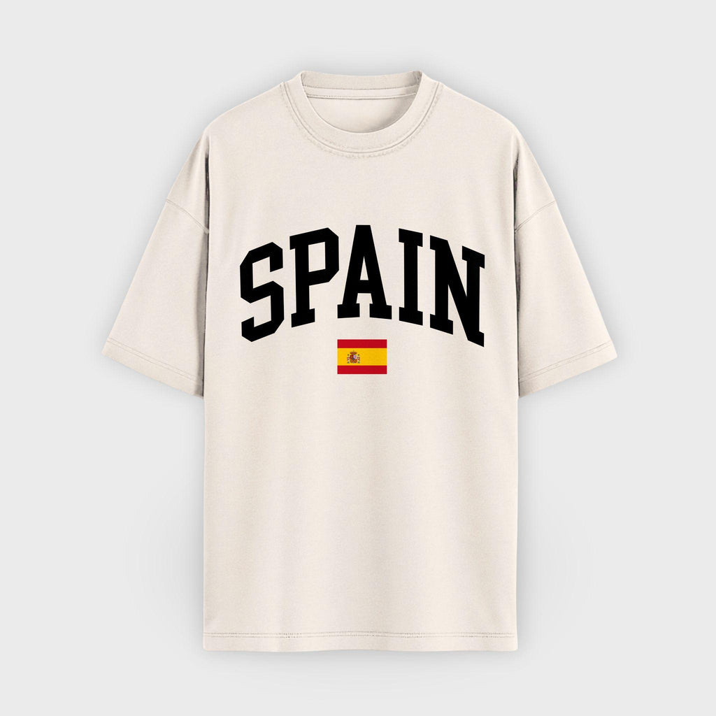 Spain Collegiate Flag T-Shirt
