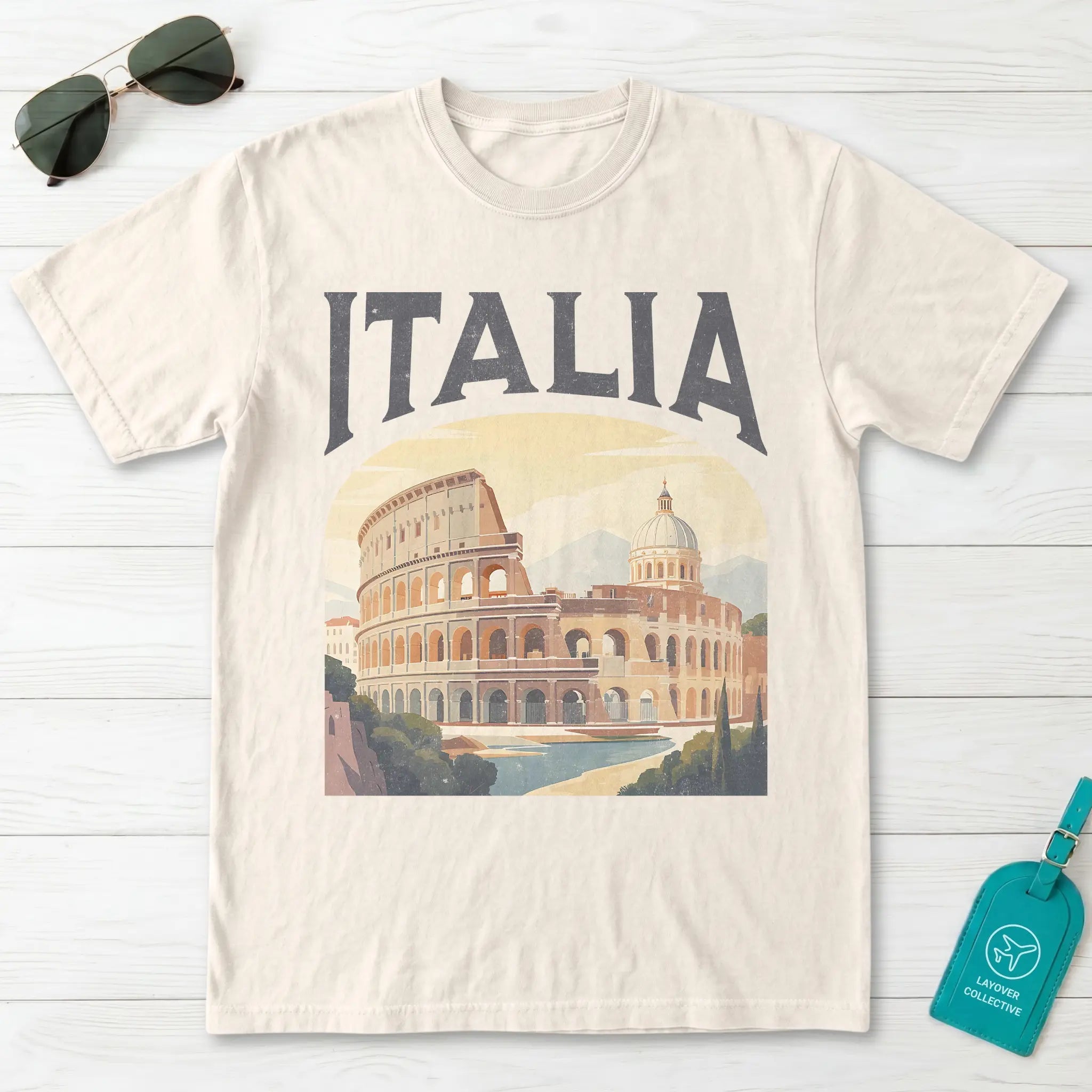 Italia Vintage Travel Poster T-Shirt