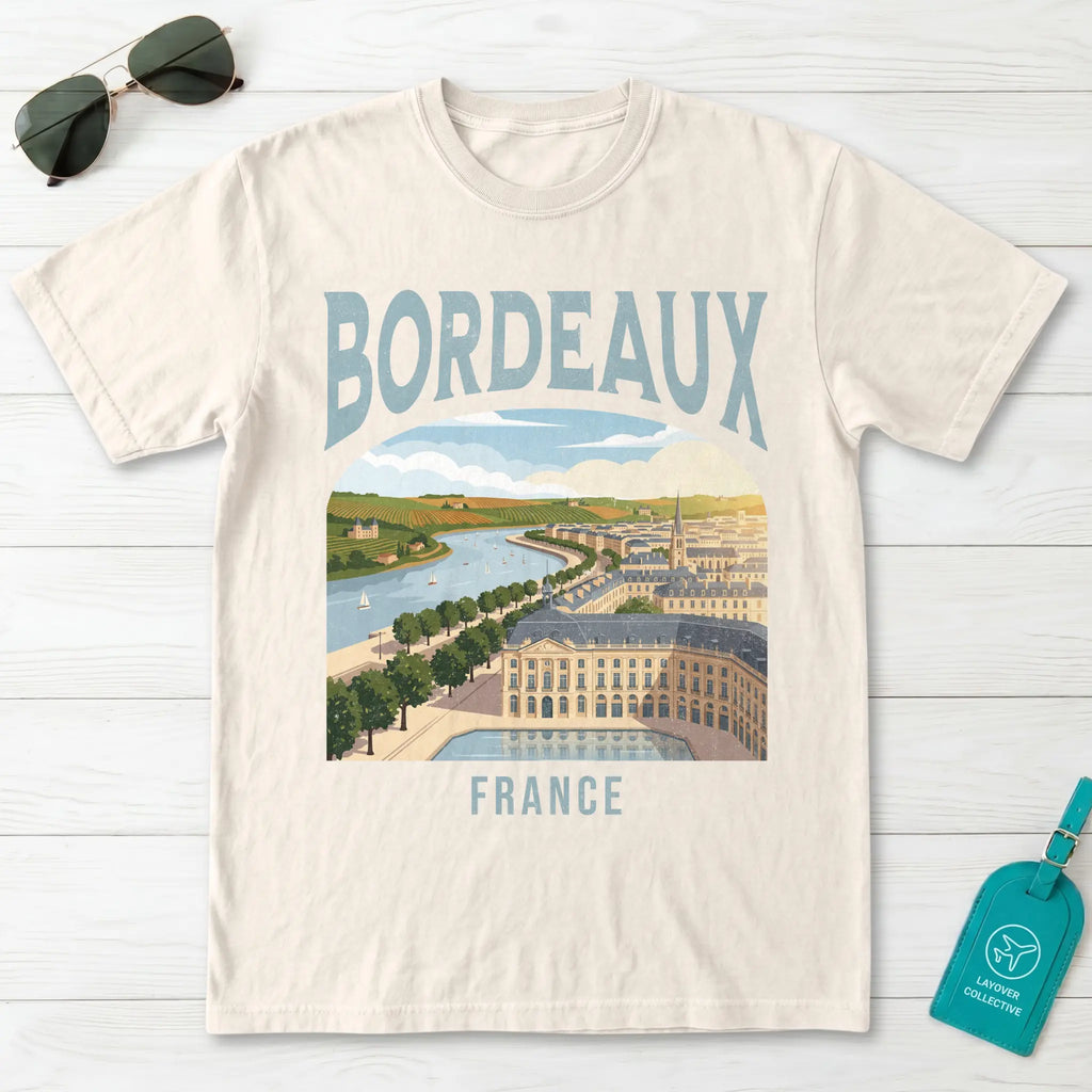 Bordeaux France Vintage Travel Poster T-Shirt