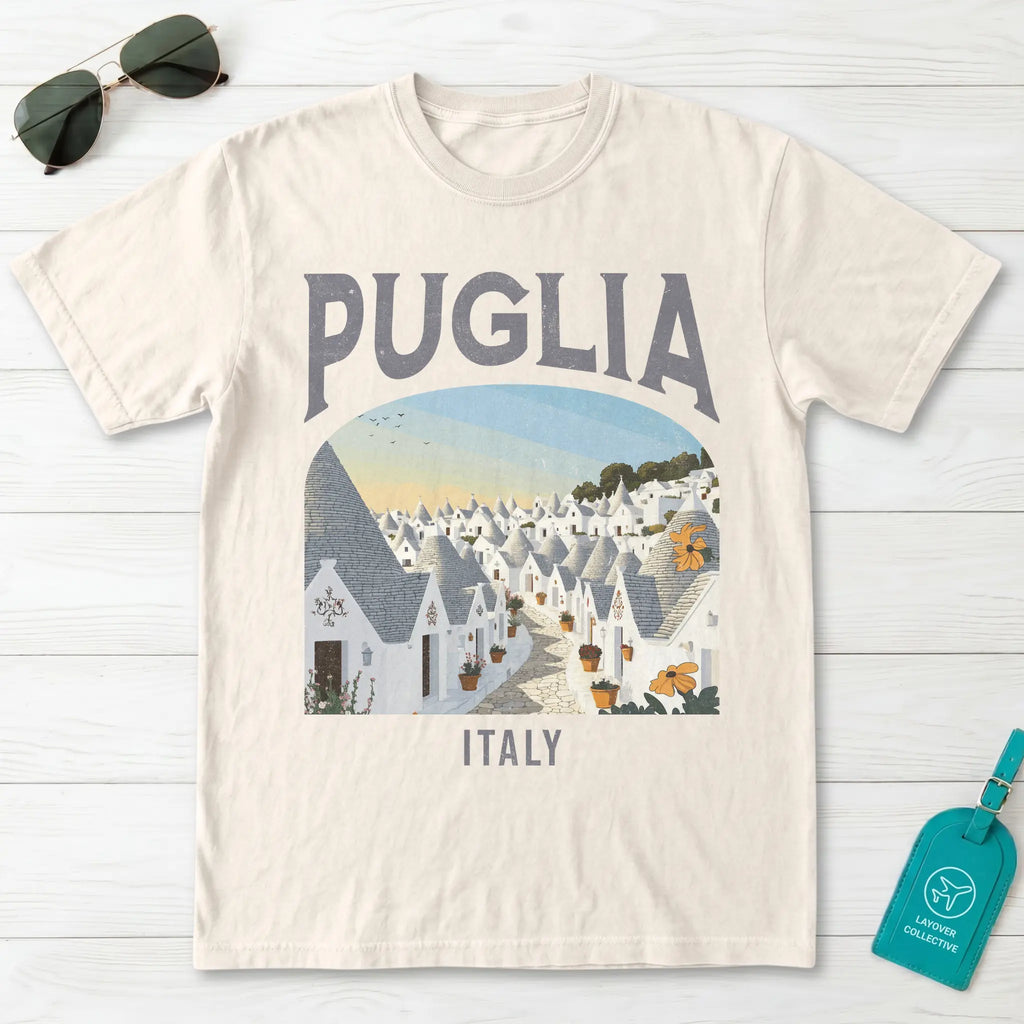 Puglia Italy Vintage Travel Poster T-Shirt