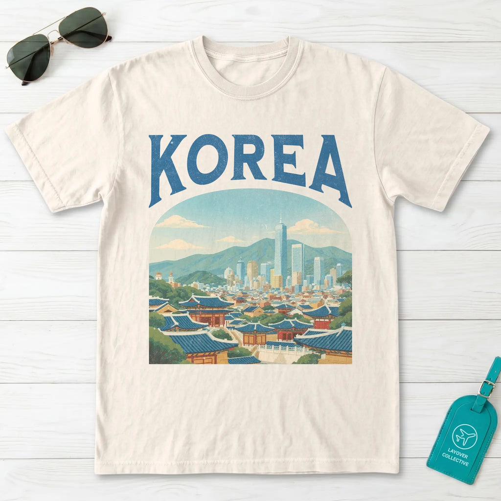 Korea Vintage Travel Poster T-Shirt