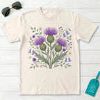 Scottish Thistle Botanical Wildflower T-Shirt