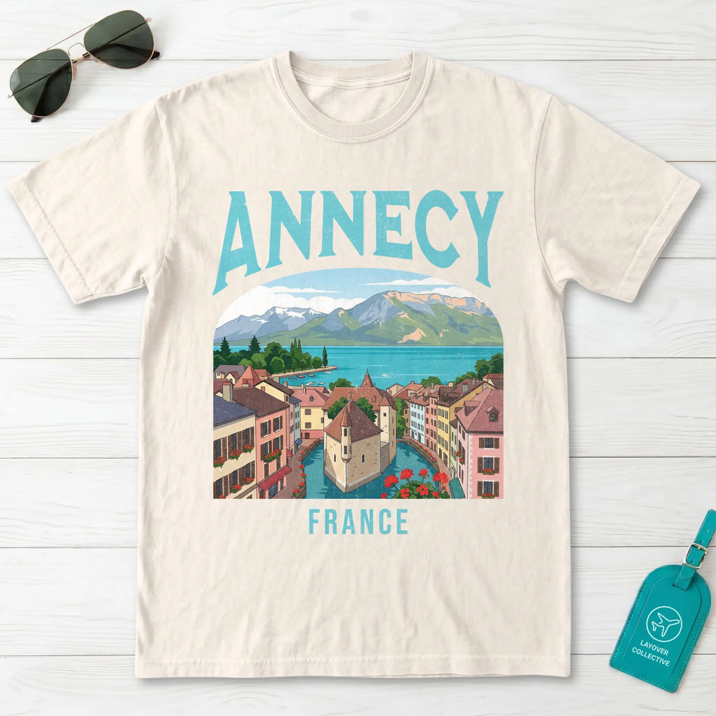 Annecy France Vintage Travel Poster T-Shirt