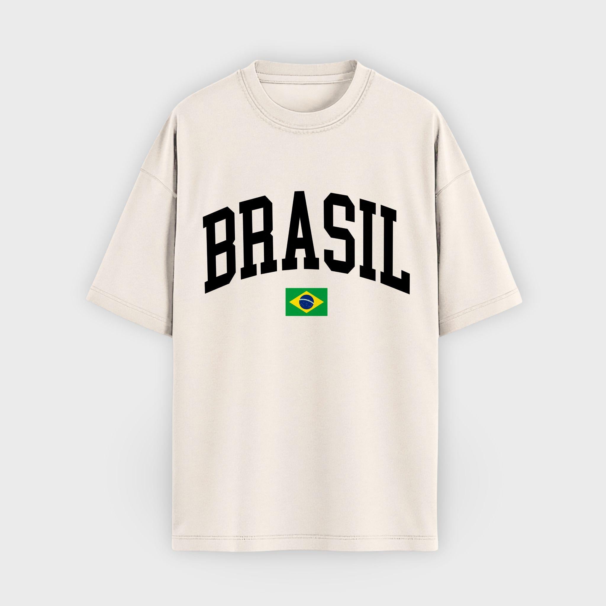 Brasil Collegiate Flag T-Shirt