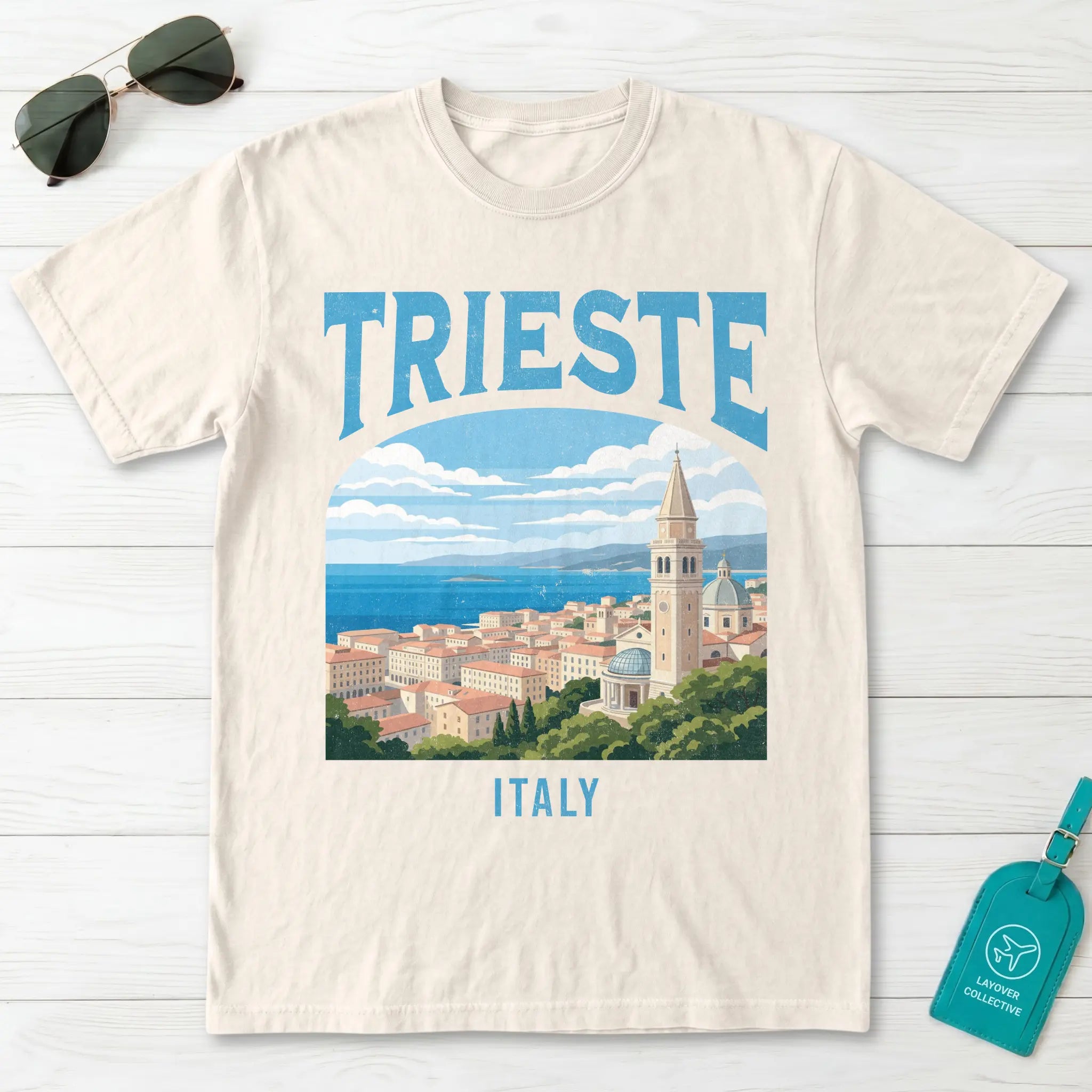 Trieste Italy Vintage Travel Poster T-Shirt