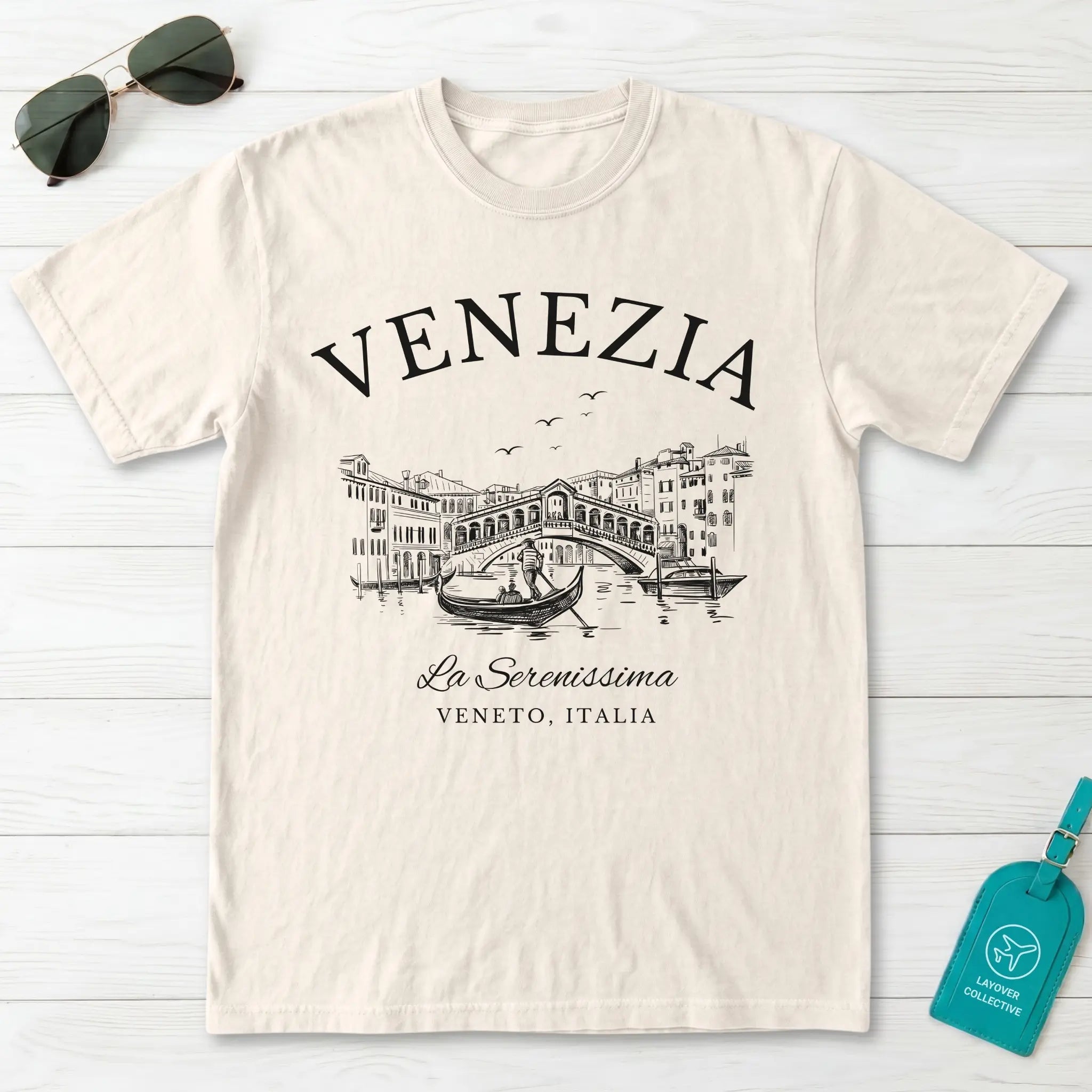 Venice Vintage Sketch T-Shirt