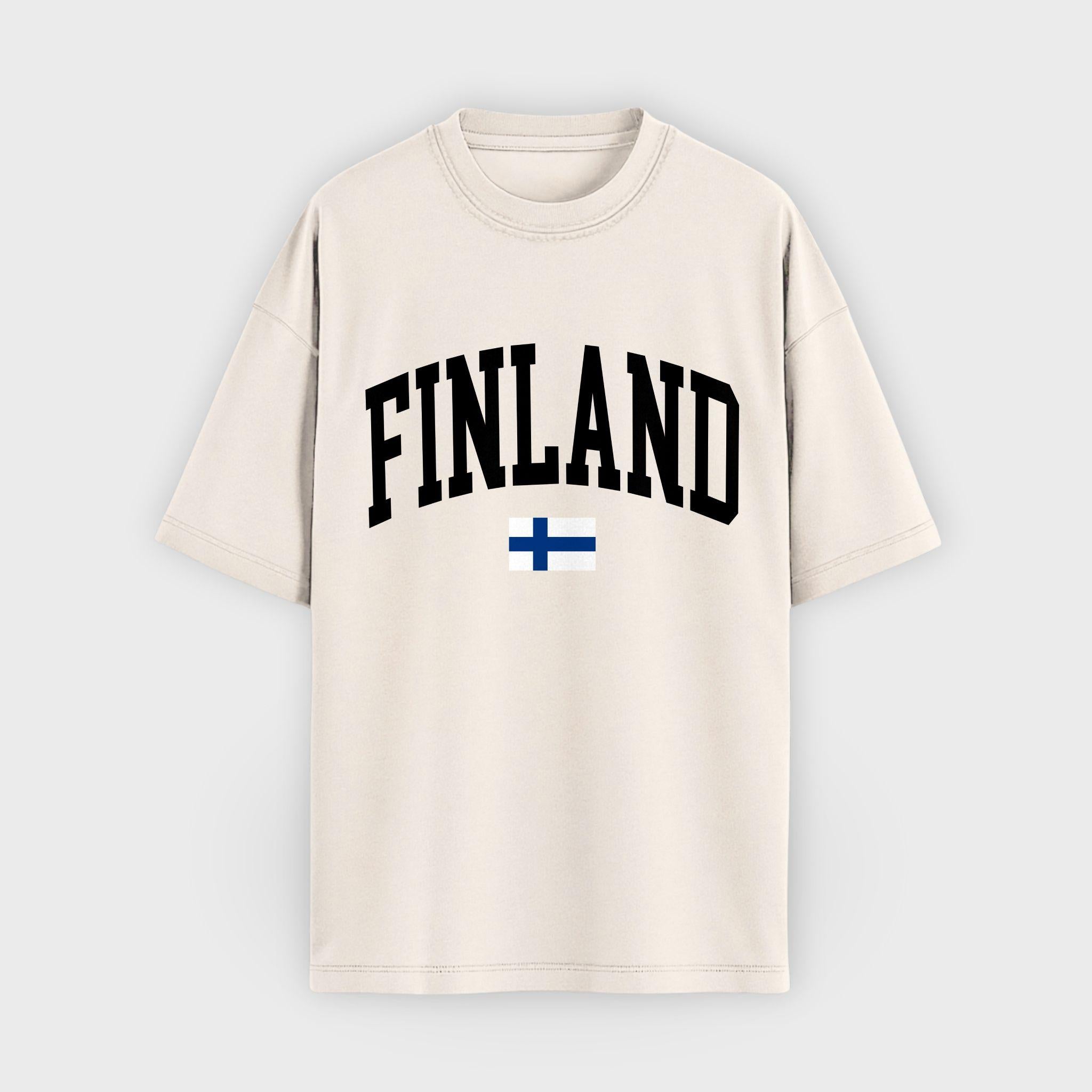 Finland Collegiate Flag T-Shirt