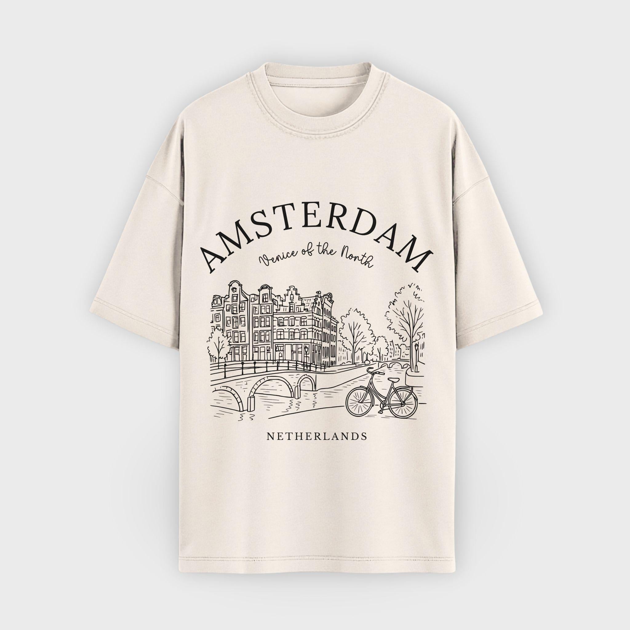 Amsterdam Vintage Sketch T-Shirt