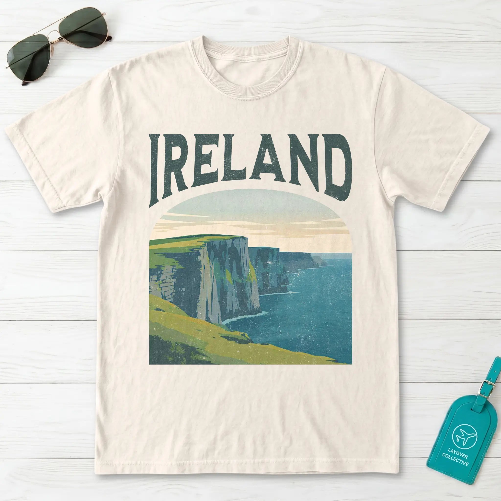 Ireland Vintage Travel Poster T-Shirt