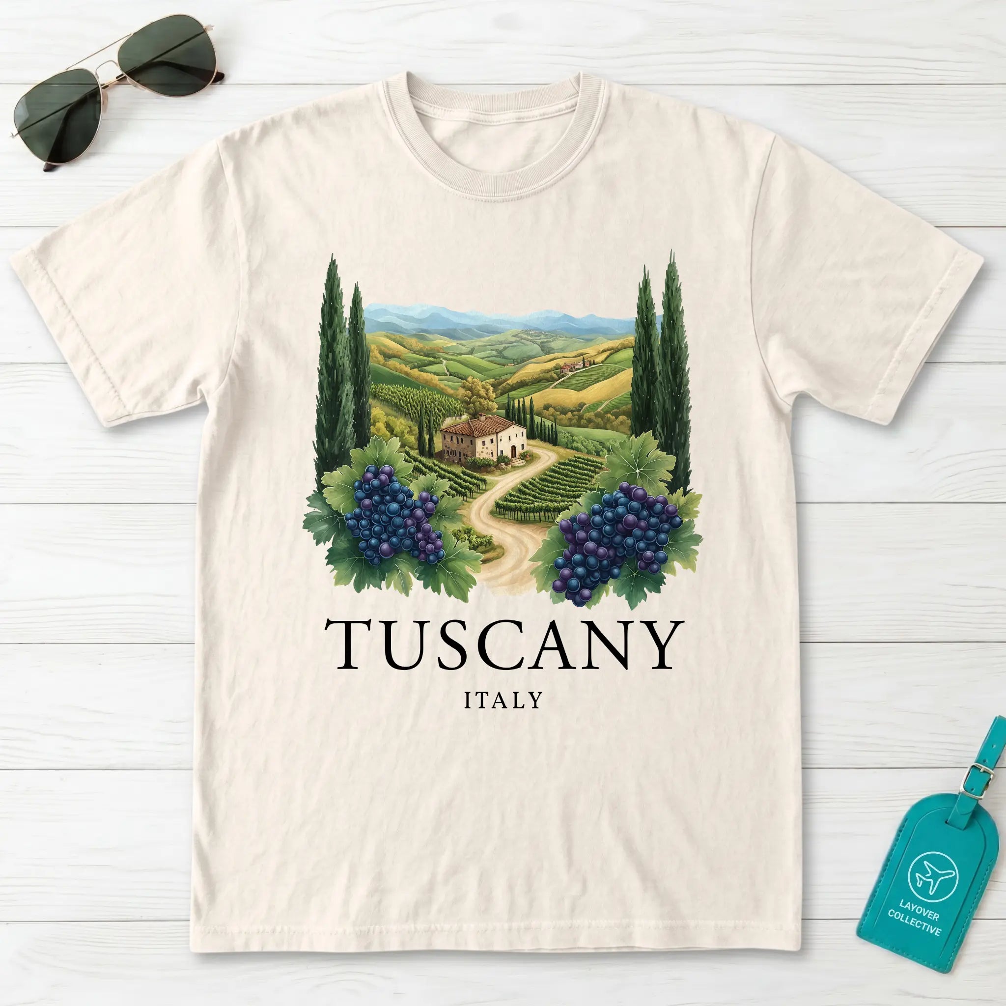 Tuscany Italy Vineyard T-Shirt
