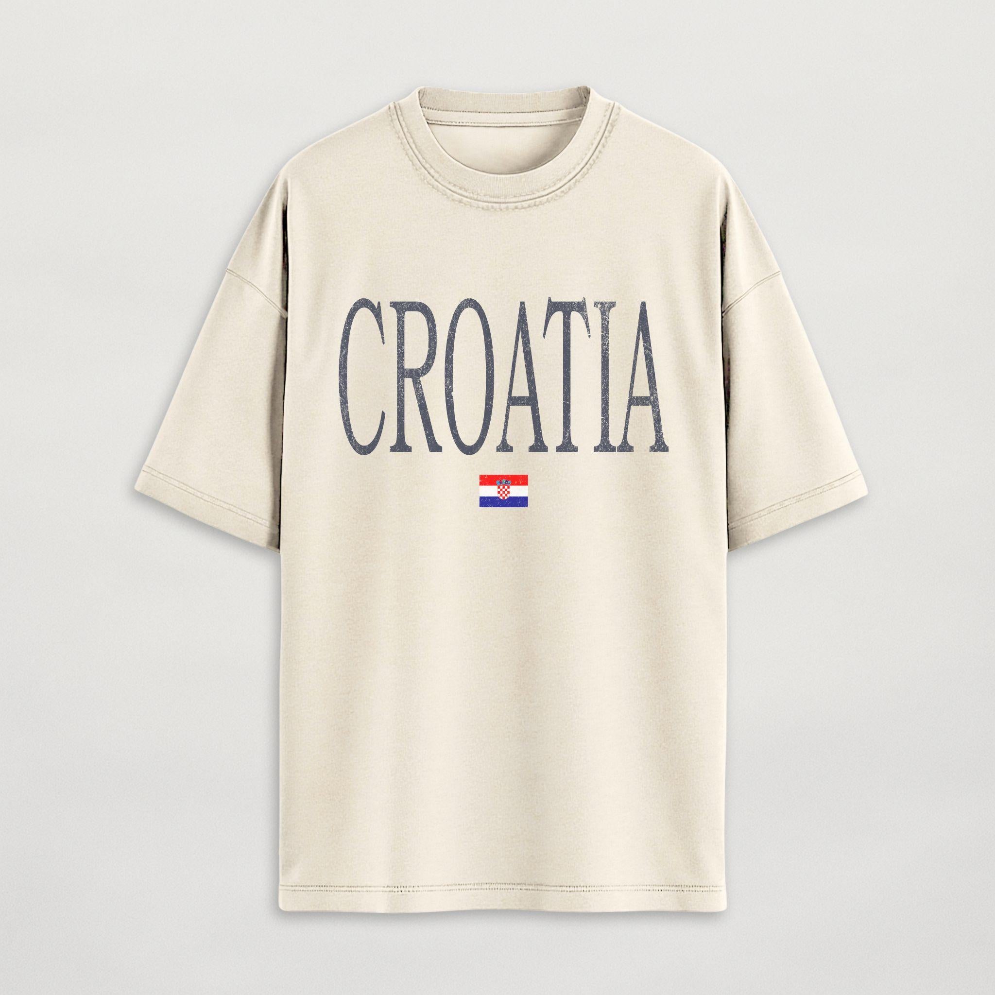 Distressed Croatia T-Shirt