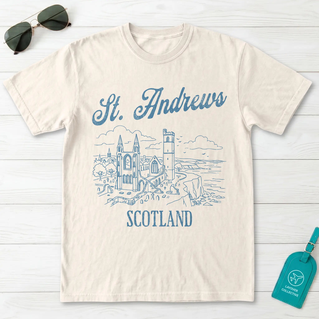 St. Andrews Scotland Line Art T-Shirt