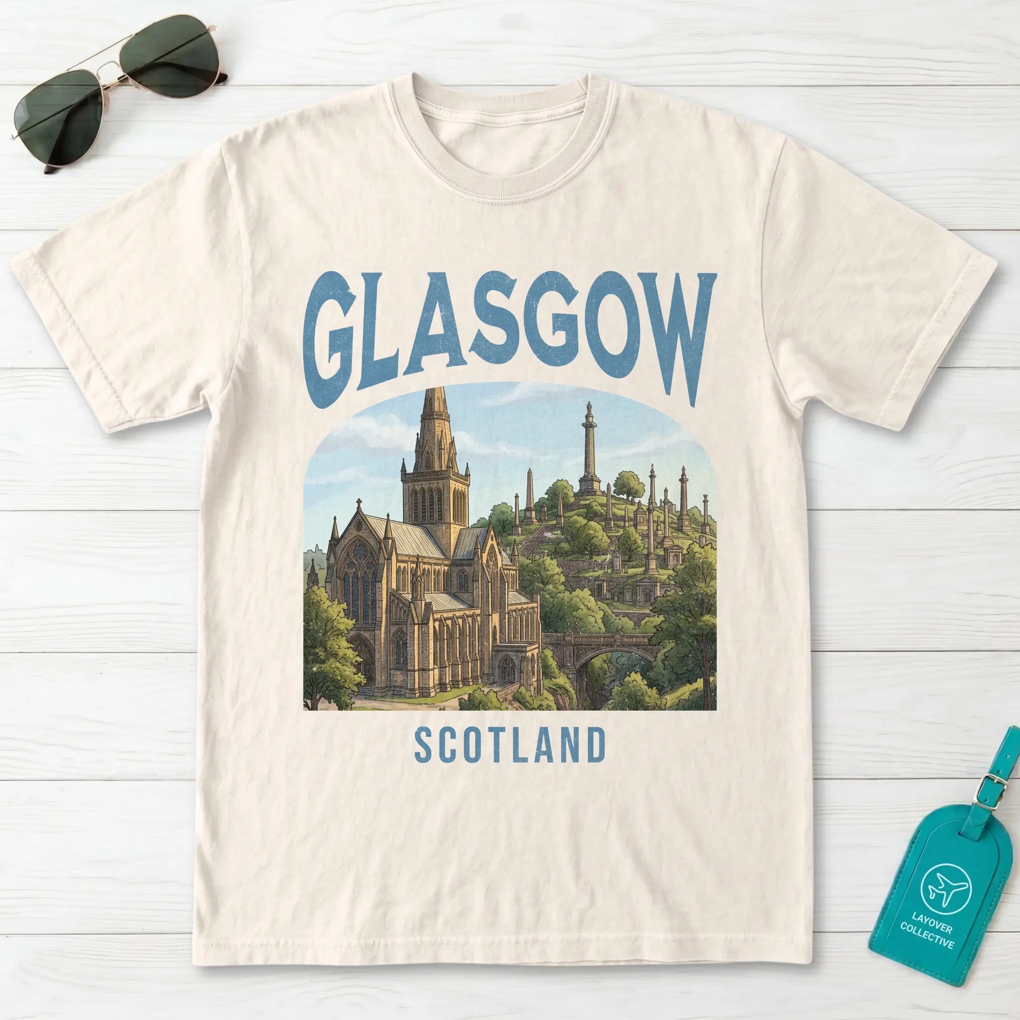 Glasgow Vintage Poster Scotland T-Shirt