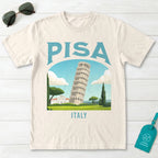 Pisa Italy Vintage Travel Poster T-Shirt