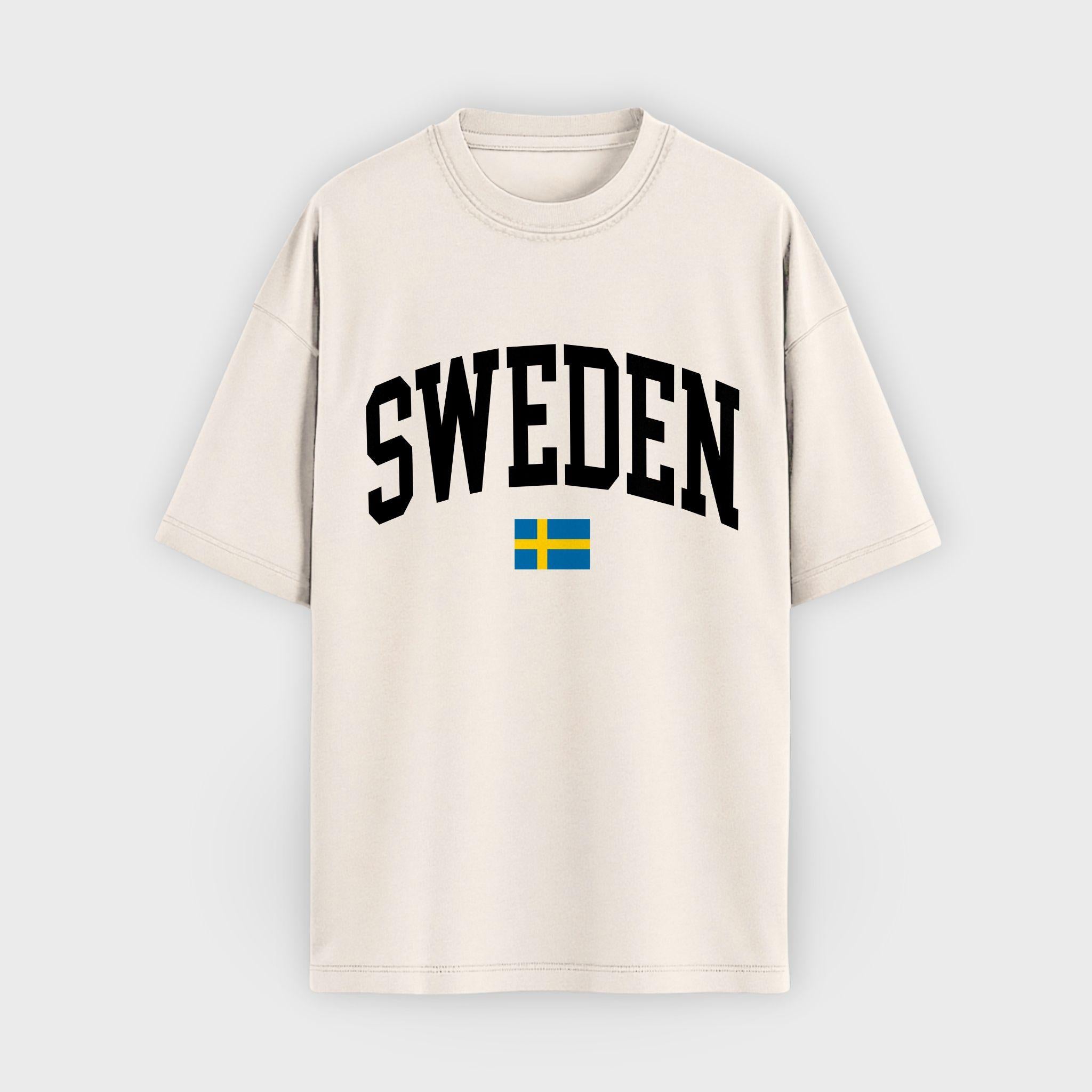 Sweden Collegiate Flag T-Shirt