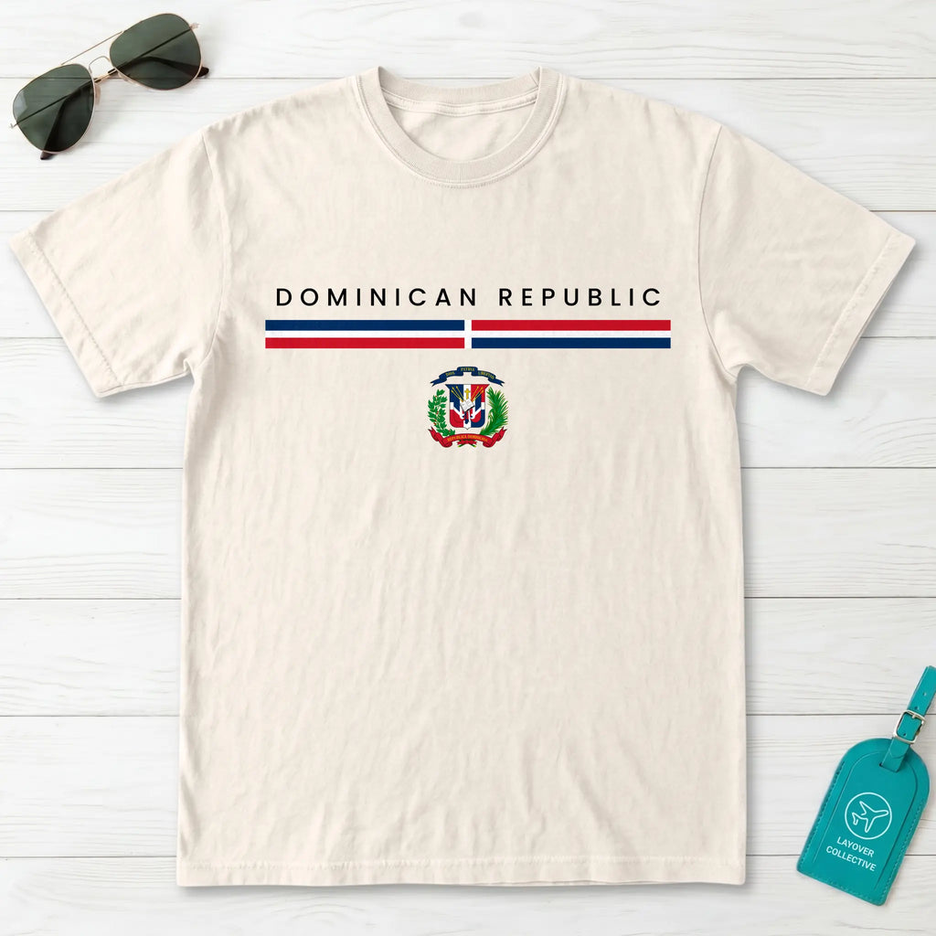 Dominican Republic Flagline T-Shirt