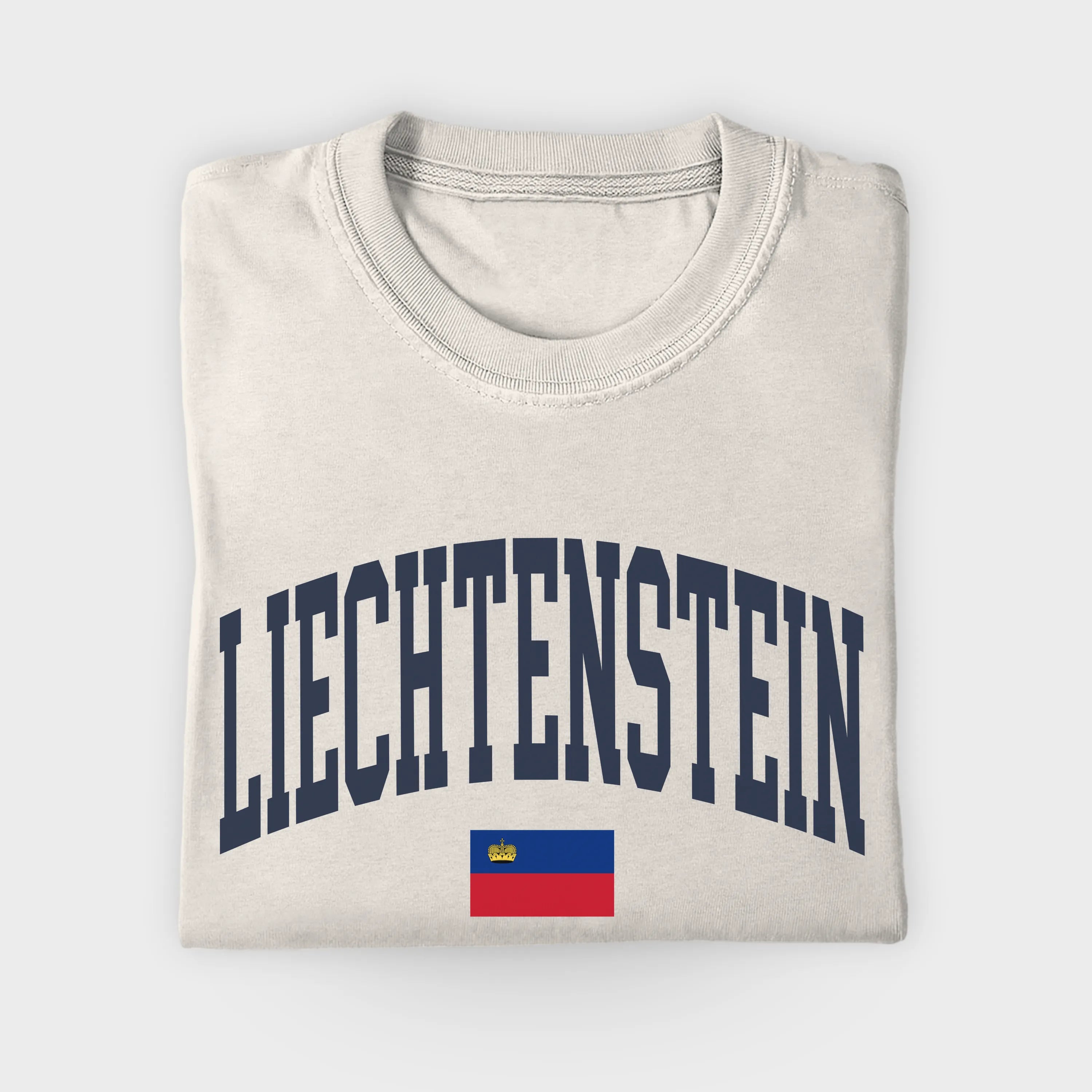 Liechtenstein Collegiate Flag T-Shirt