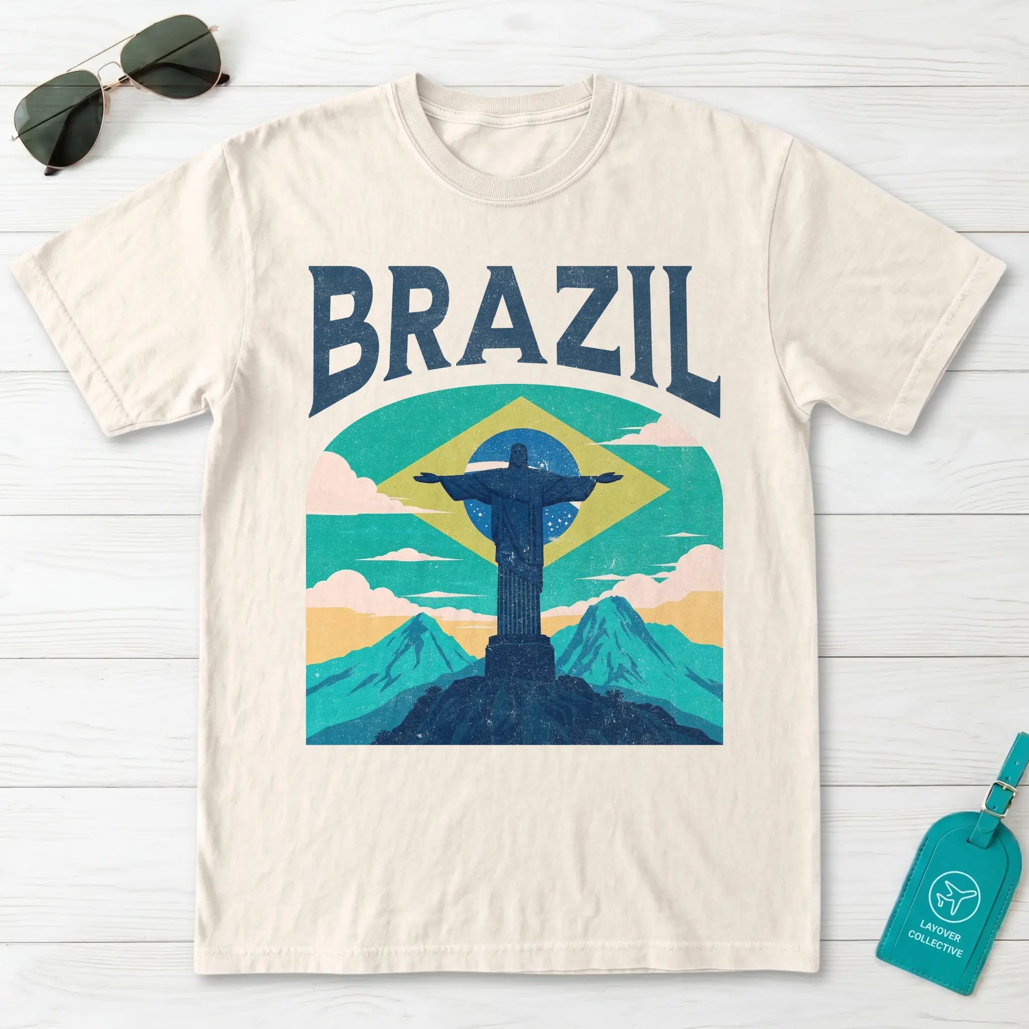 Brazil Vintage Travel Poster T-Shirt