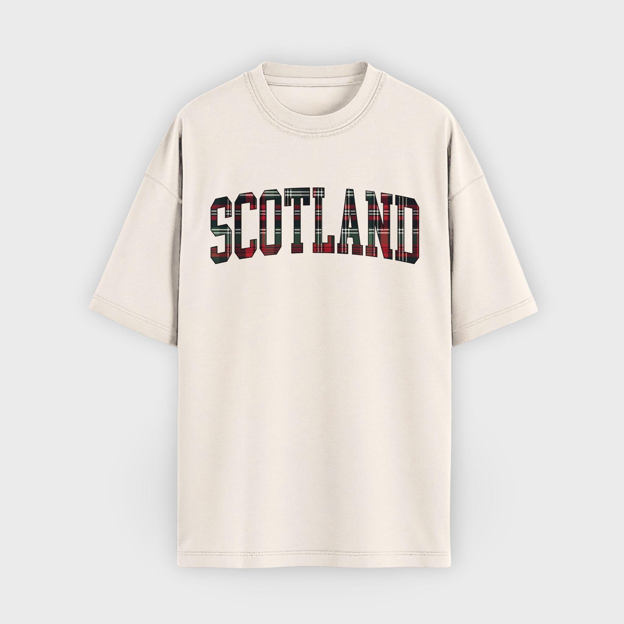 Scotland Tartan Letter T-Shirt
