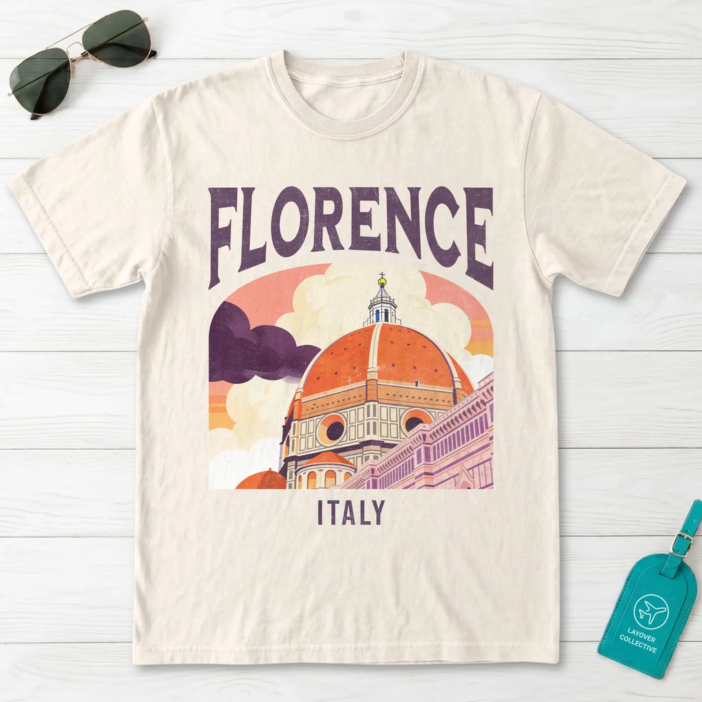 Florence Italy Vintage Travel Poster T-Shirt