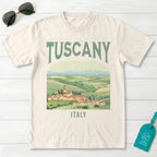 Tuscany Italy Vintage Travel Poster T-Shirt