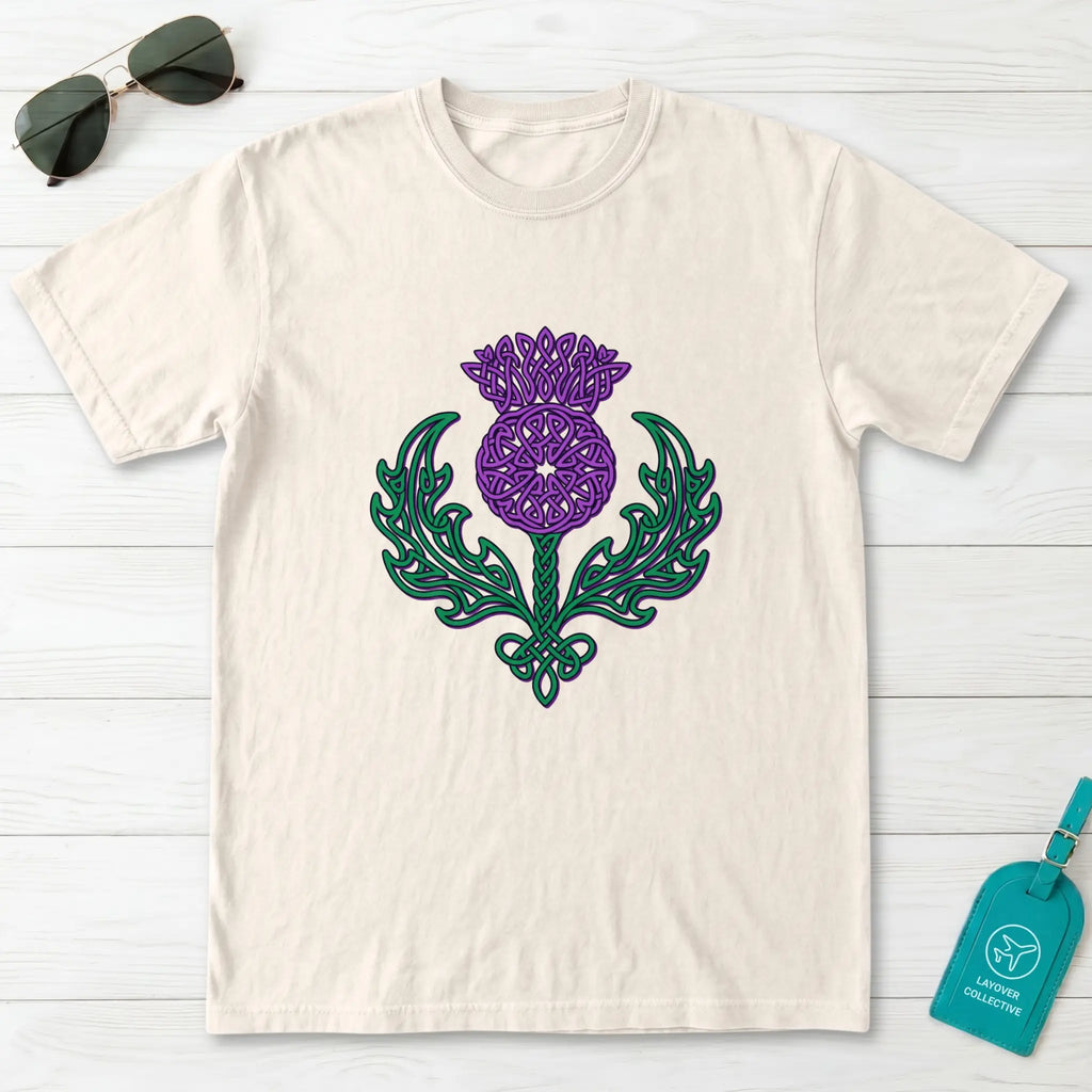Celtic Knotwork Thistle Scotland T-Shirt
