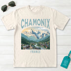Chamonix France Vintage Travel Poster T-Shirt