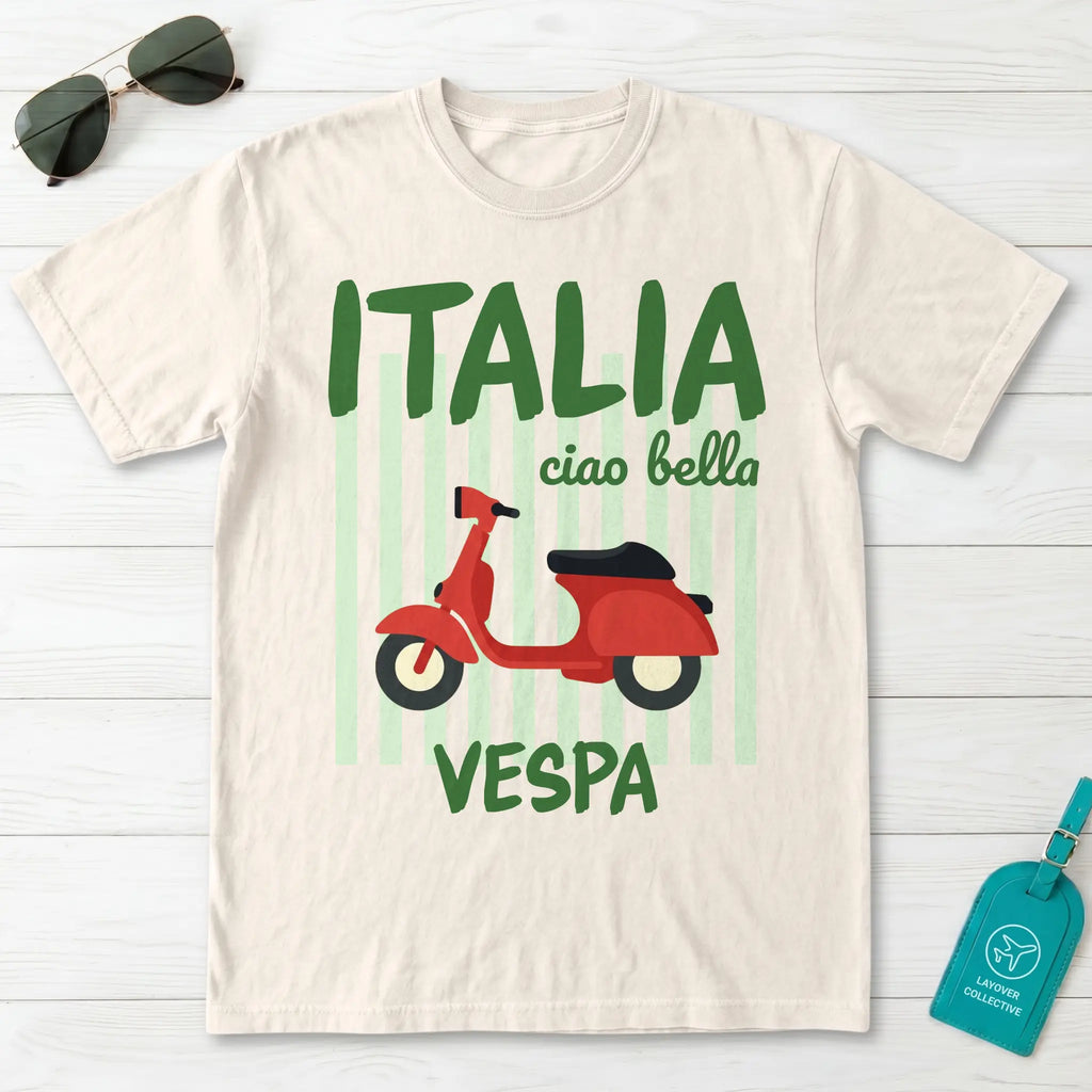 Italia Ciao Bella Vespa Scooter Italy Graphic T-Shirt
