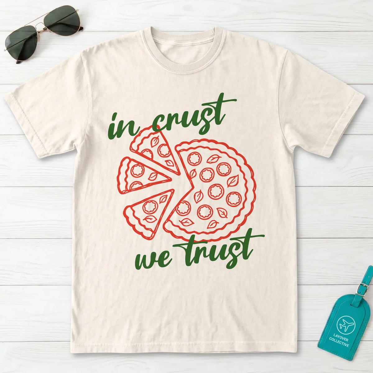 In Crust We Trust Pizza T-Shirt
