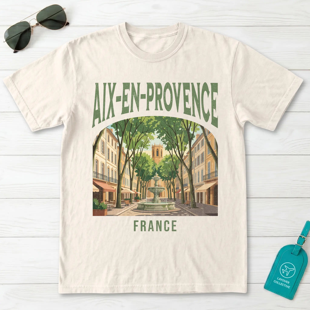 Aix En Provence France Vintage Travel Poster T-Shirt