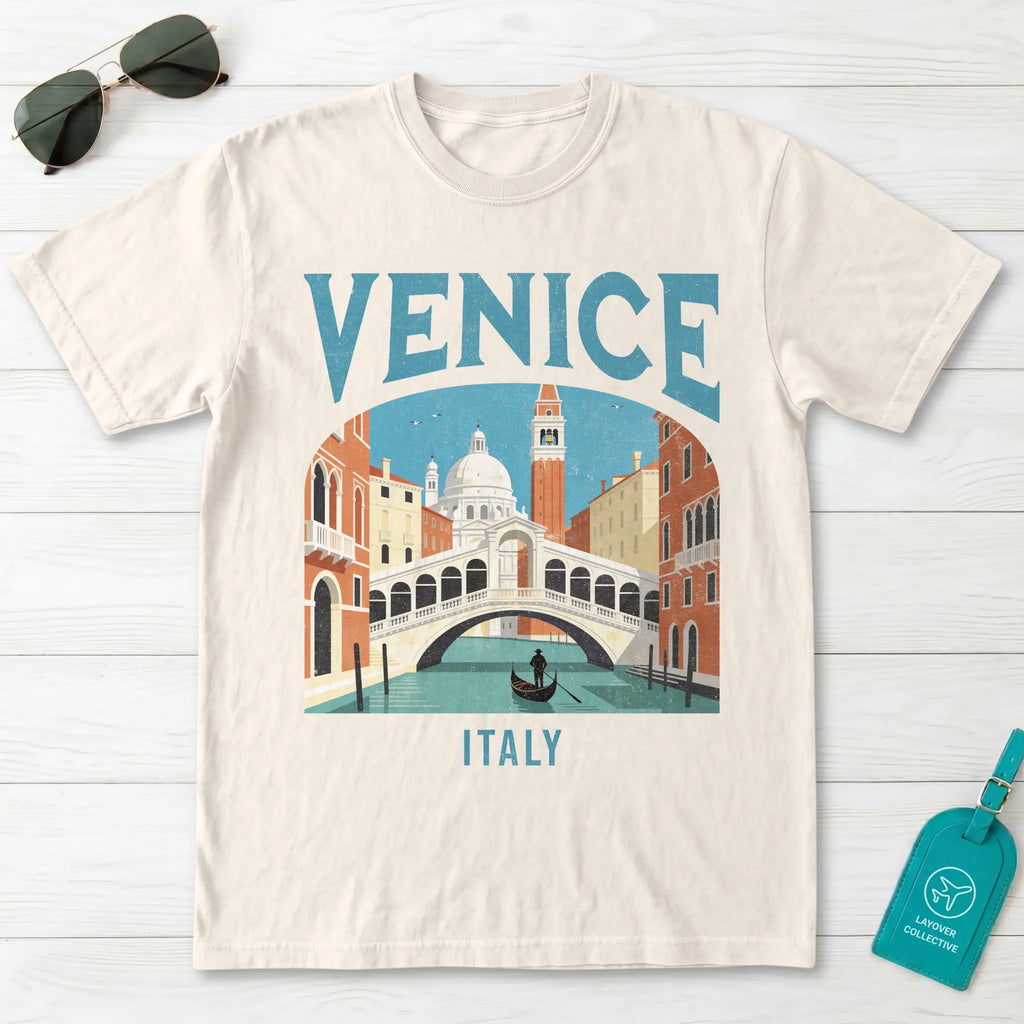 Venice Italy Vintage Travel Poster T-Shirt