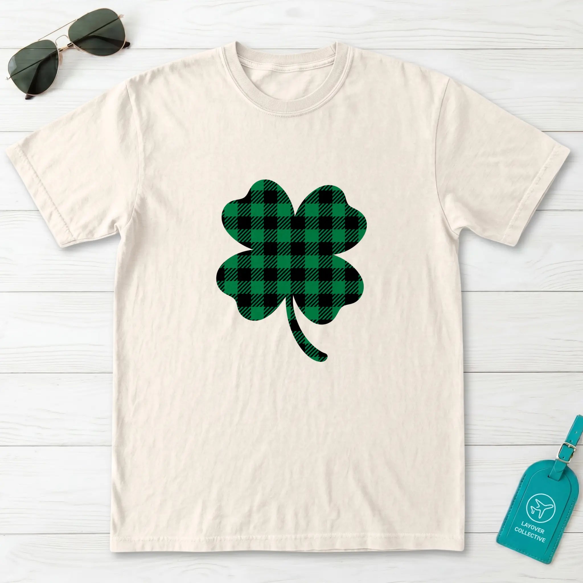 Buffalo Plaid Shamrock T-Shirt