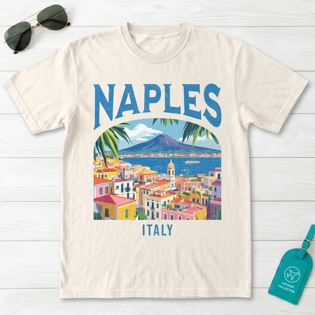 Naples Italy Vintage Travel Poster T-Shirt