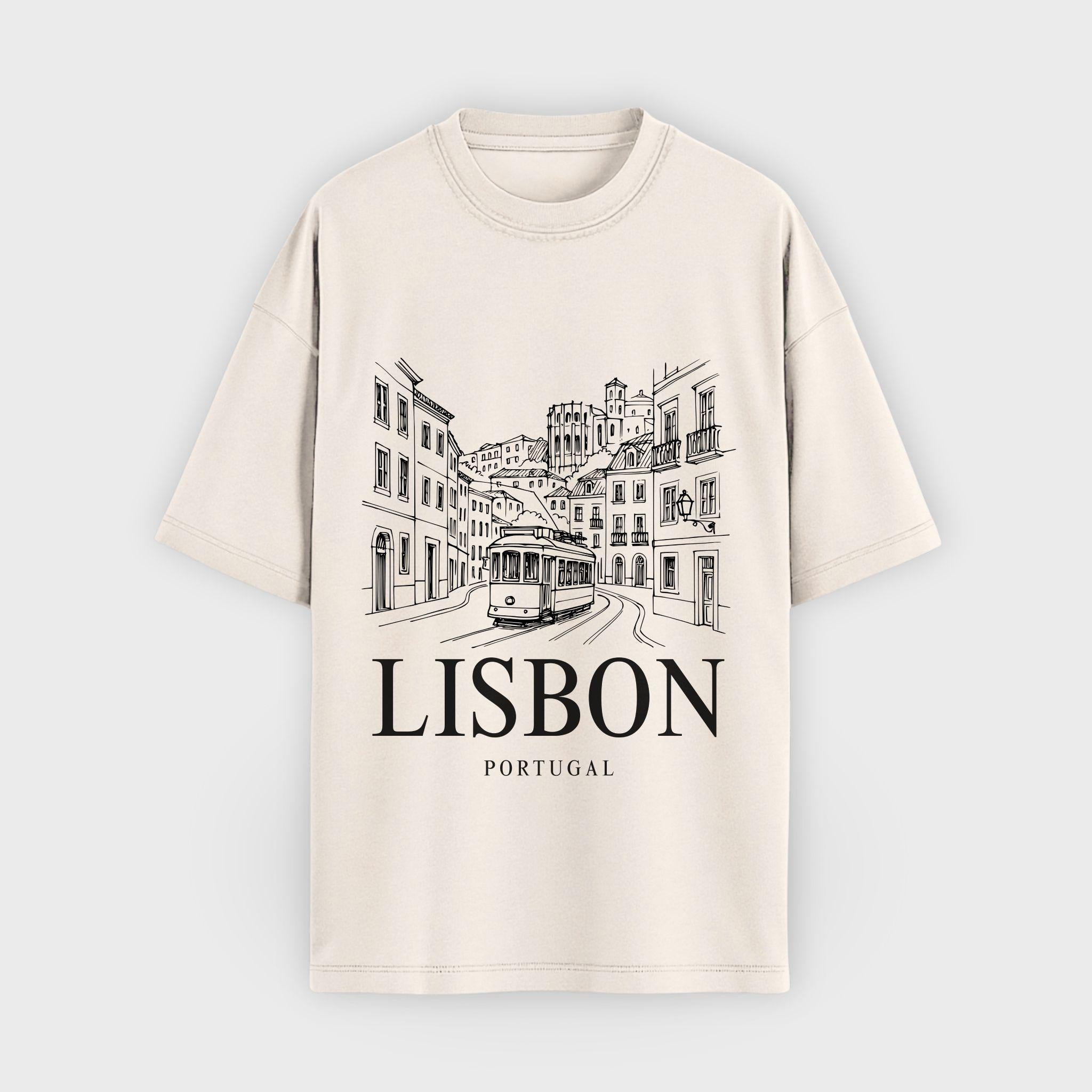 Lisbon Vintage Sketch T-Shirt