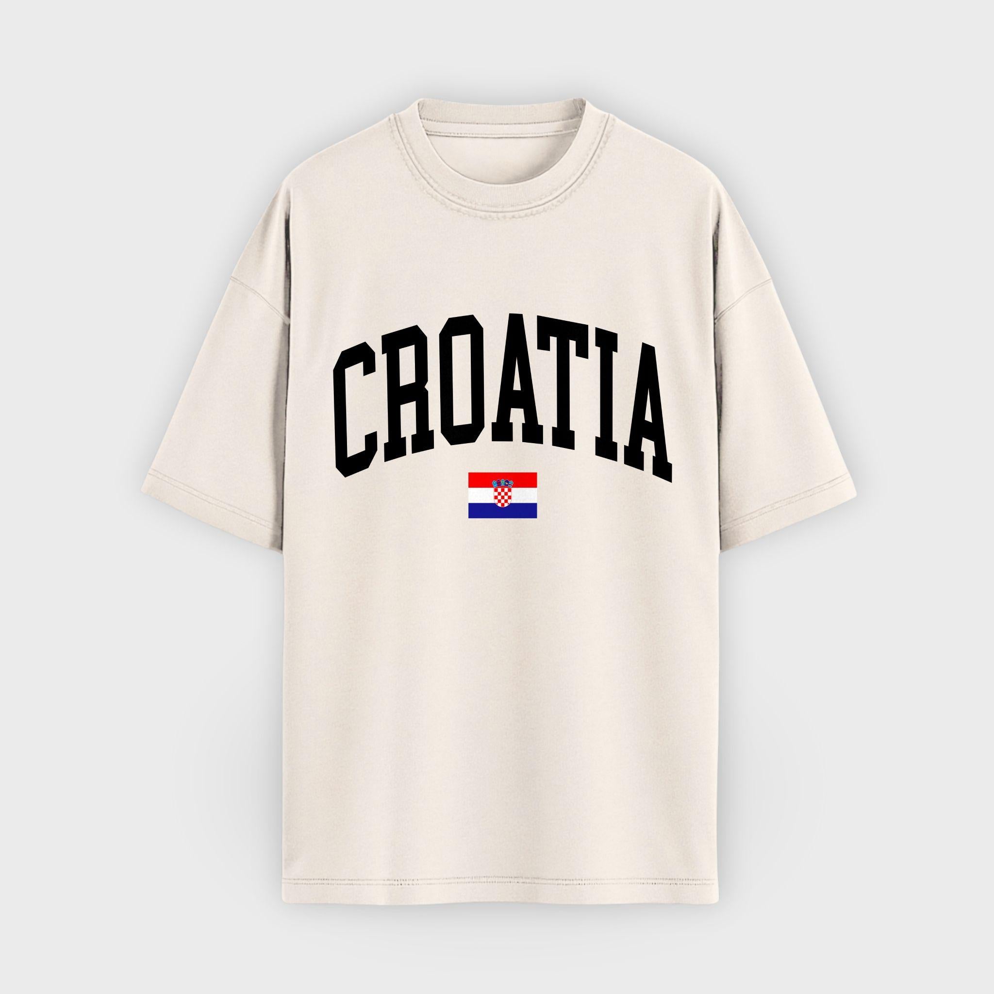 Croatia Collegiate Flag T-Shirt