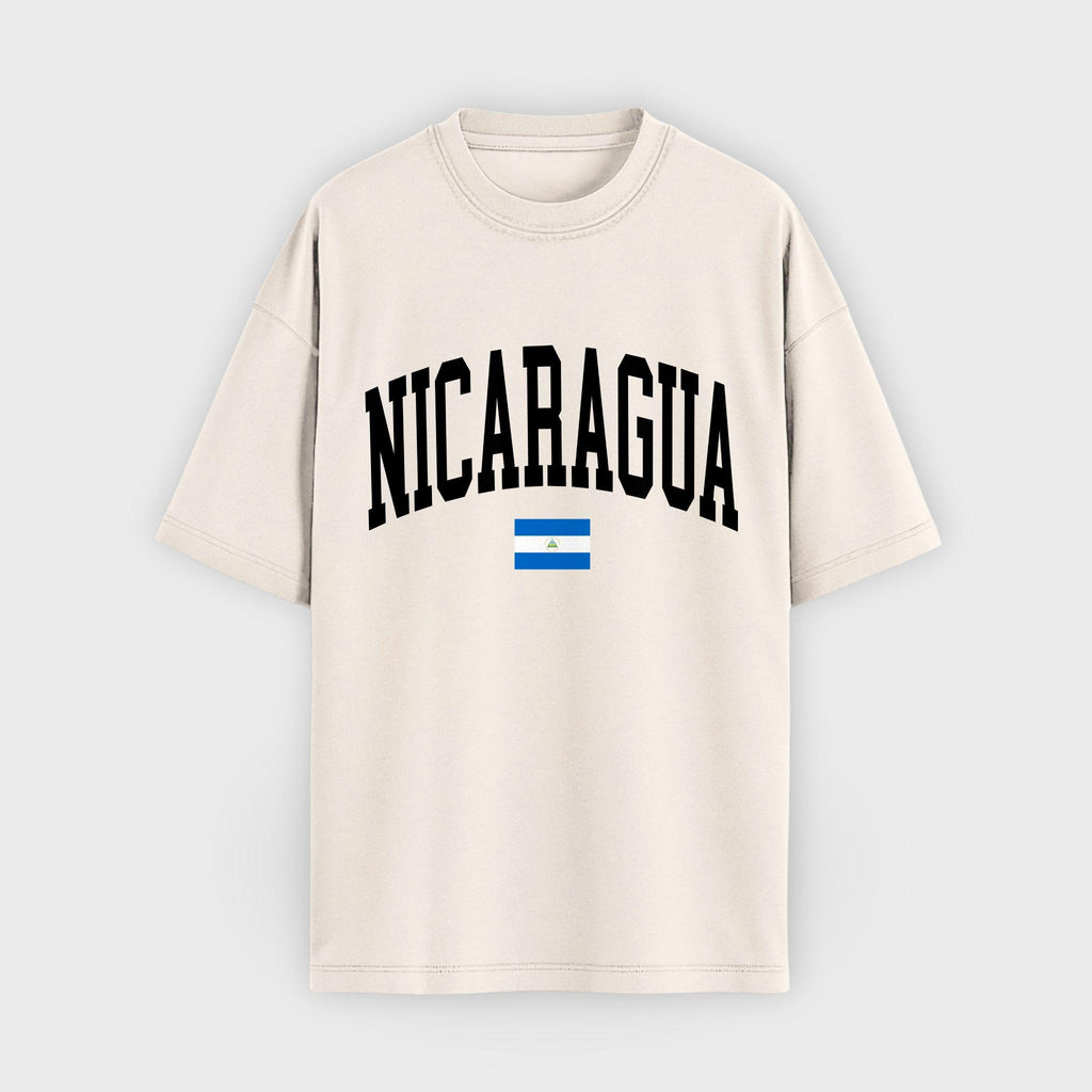 Nicaragua Collegiate Flag T-Shirt