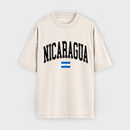 Nicaragua Collegiate Flag T-Shirt