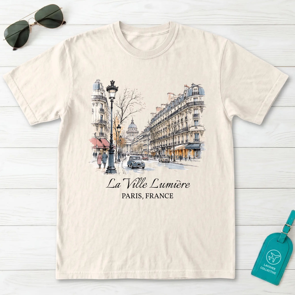 La Ville Lumiere Paris T-Shirt