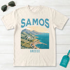 Samos Greece Vintage Travel Poster T-Shirt