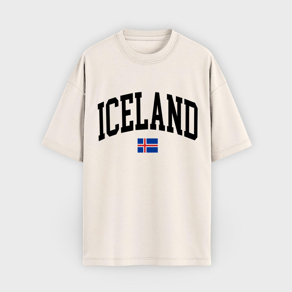 Iceland Collegiate Flag T-Shirt