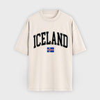 Iceland Collegiate Flag T-Shirt