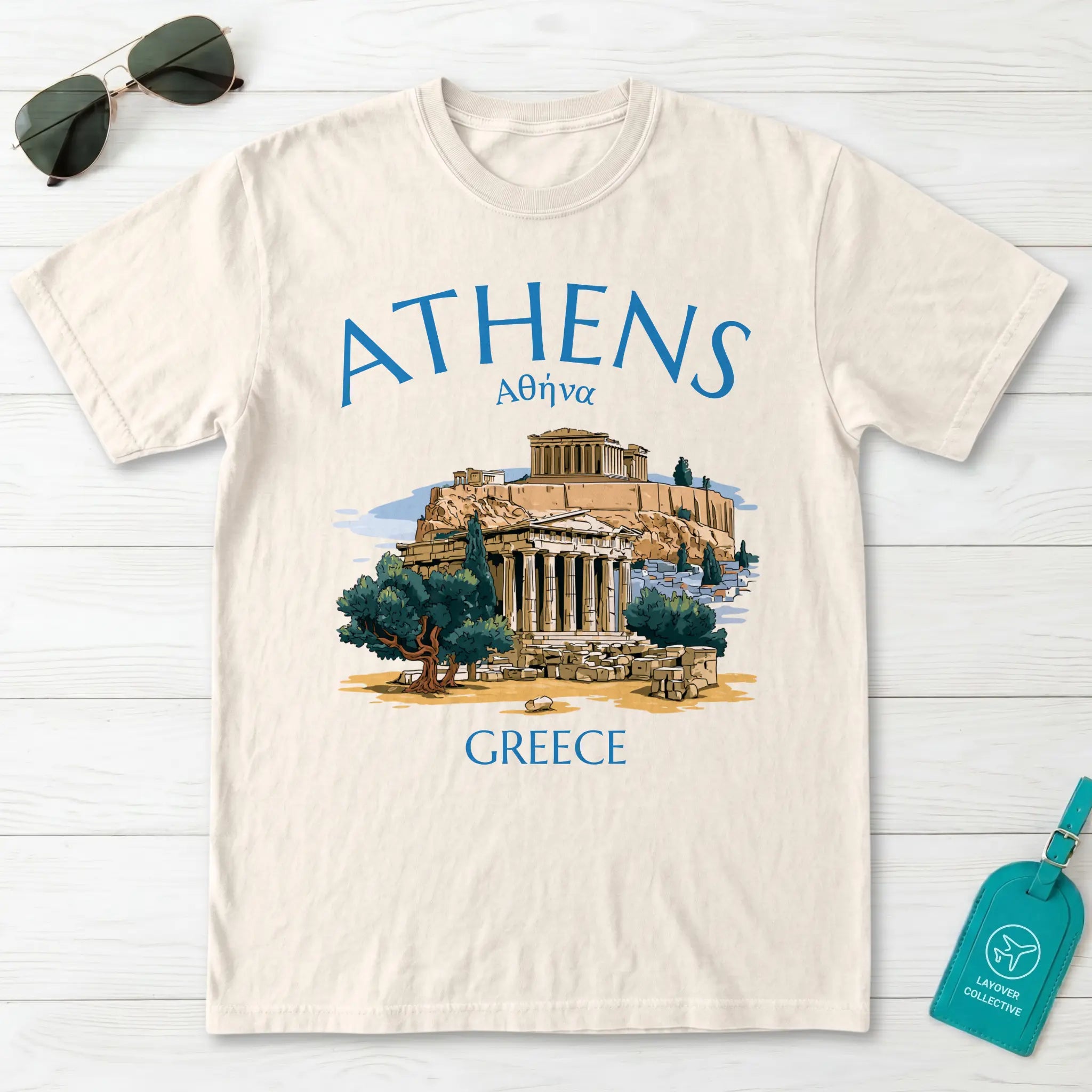 Athens Greece Acropolis Parthenon Graphic T-Shirt