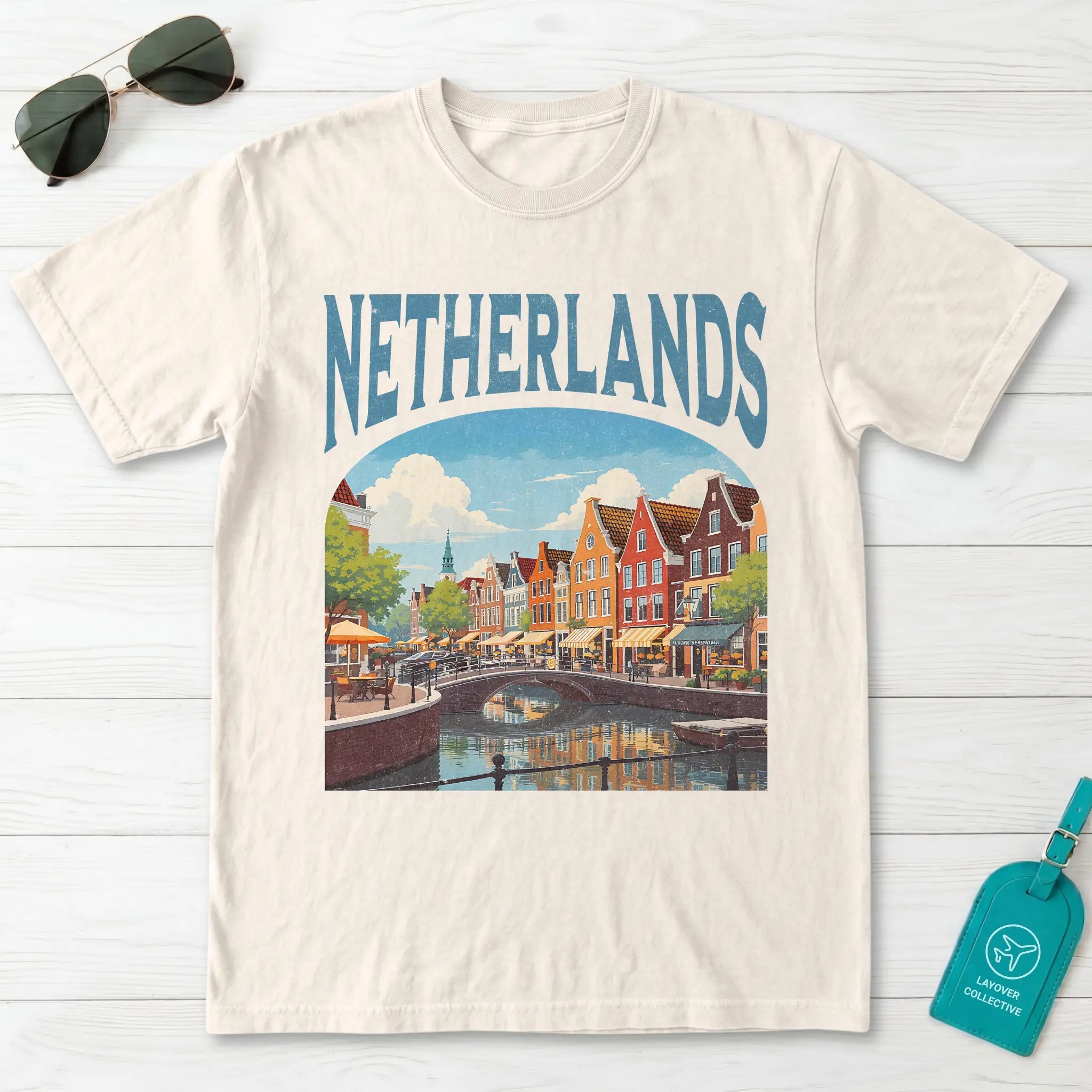 Netherlands Vintage Travel Poster T-Shirt