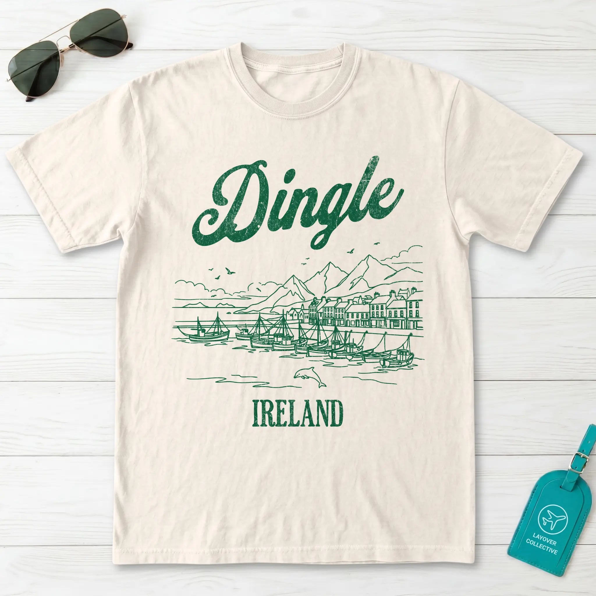 Dingle Ireland Line Art T-Shirt