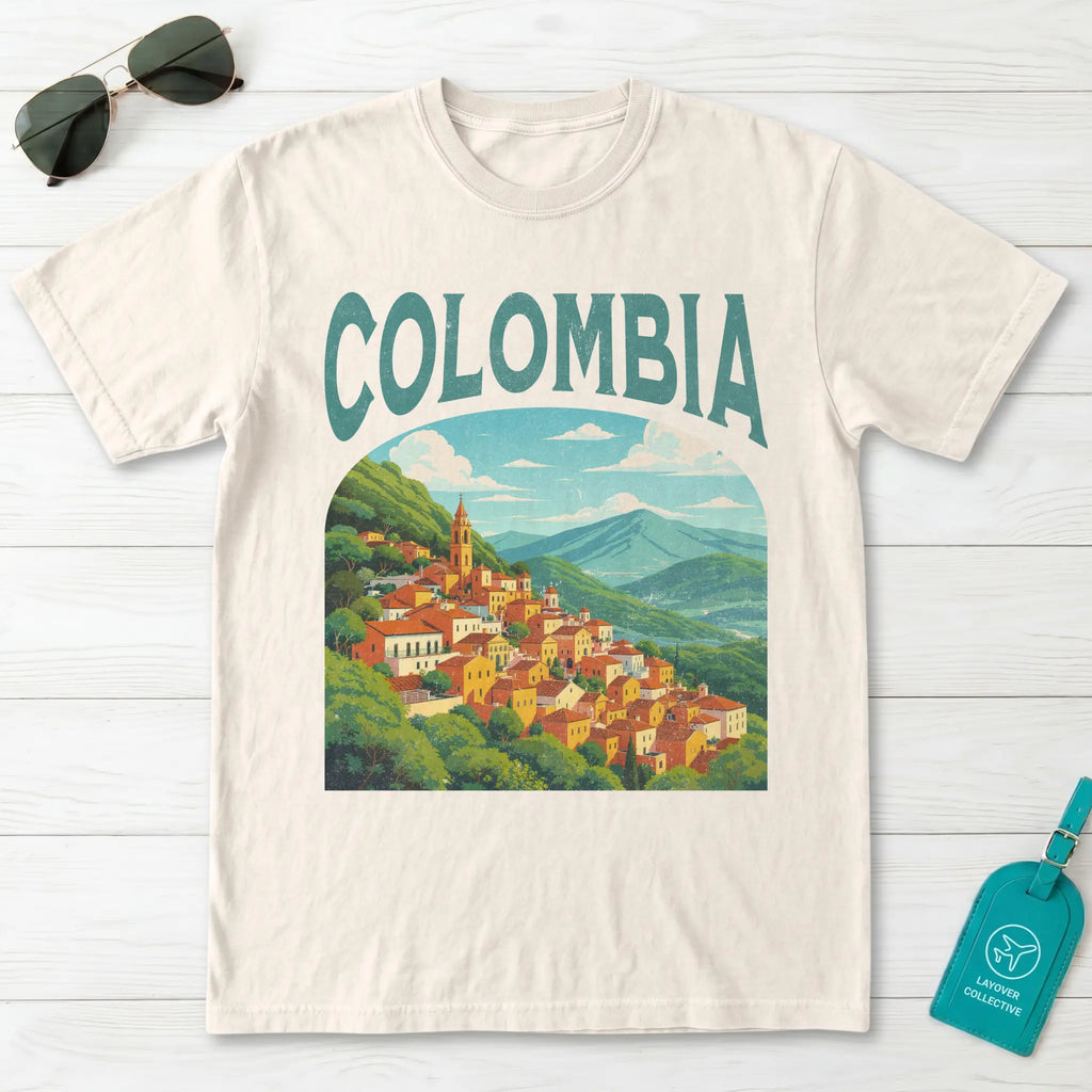 Colombia Vintage Travel Poster T-Shirt