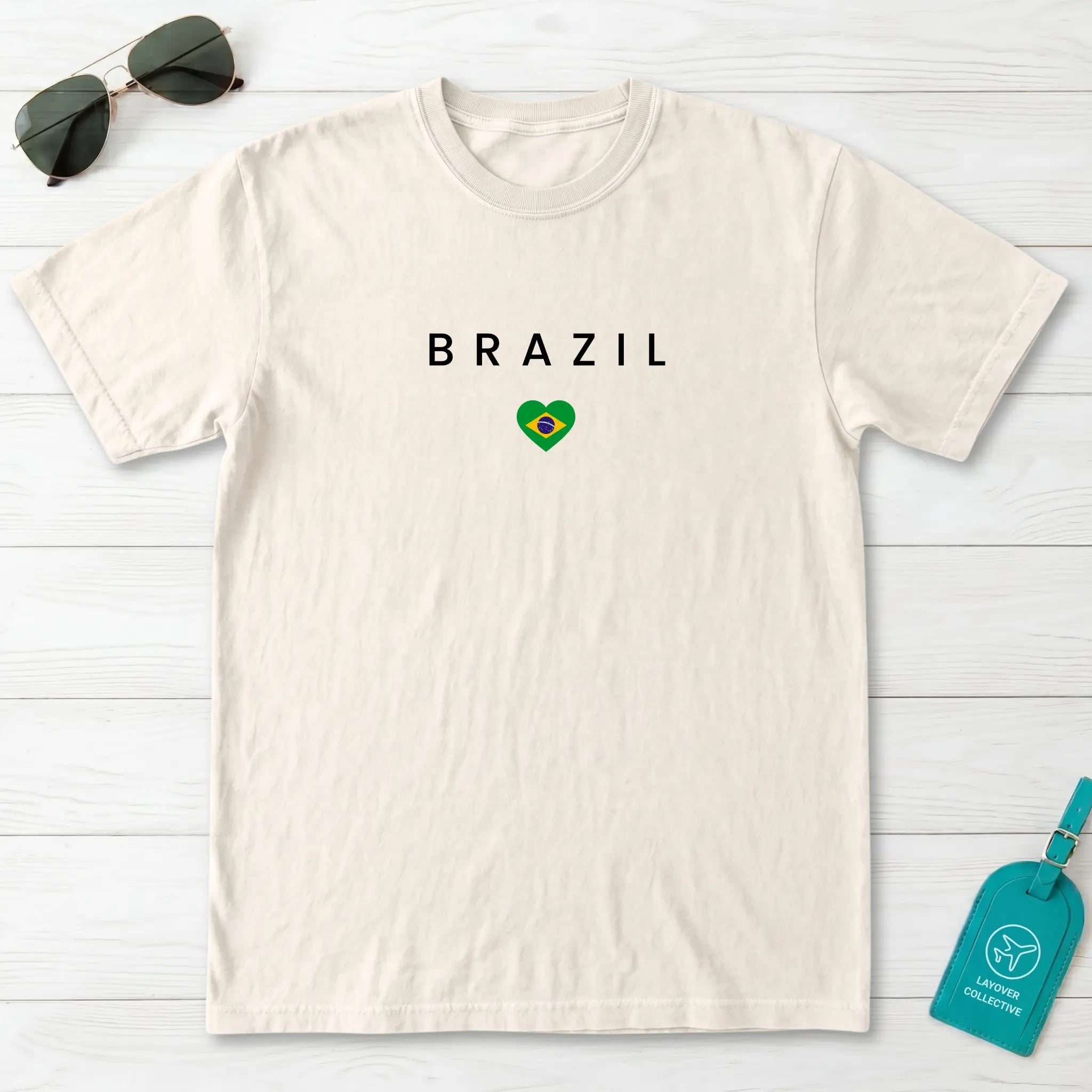 Brazil Minimal Flag T-Shirt
