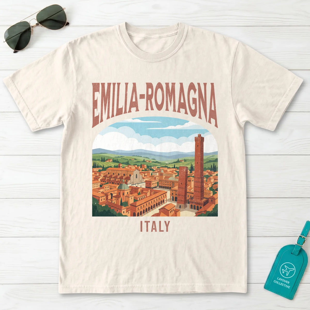 Emilia-Romagna Italy Vintage Travel Poster T-Shirt