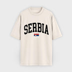 Serbia Collegiate Flag T-Shirt