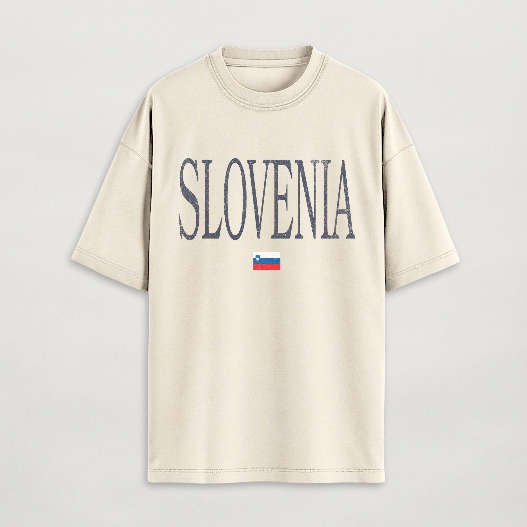 Distressed Slovenia T-Shirt