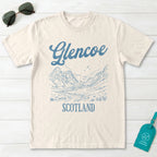 Glencoe Scotland Line Art T-Shirt